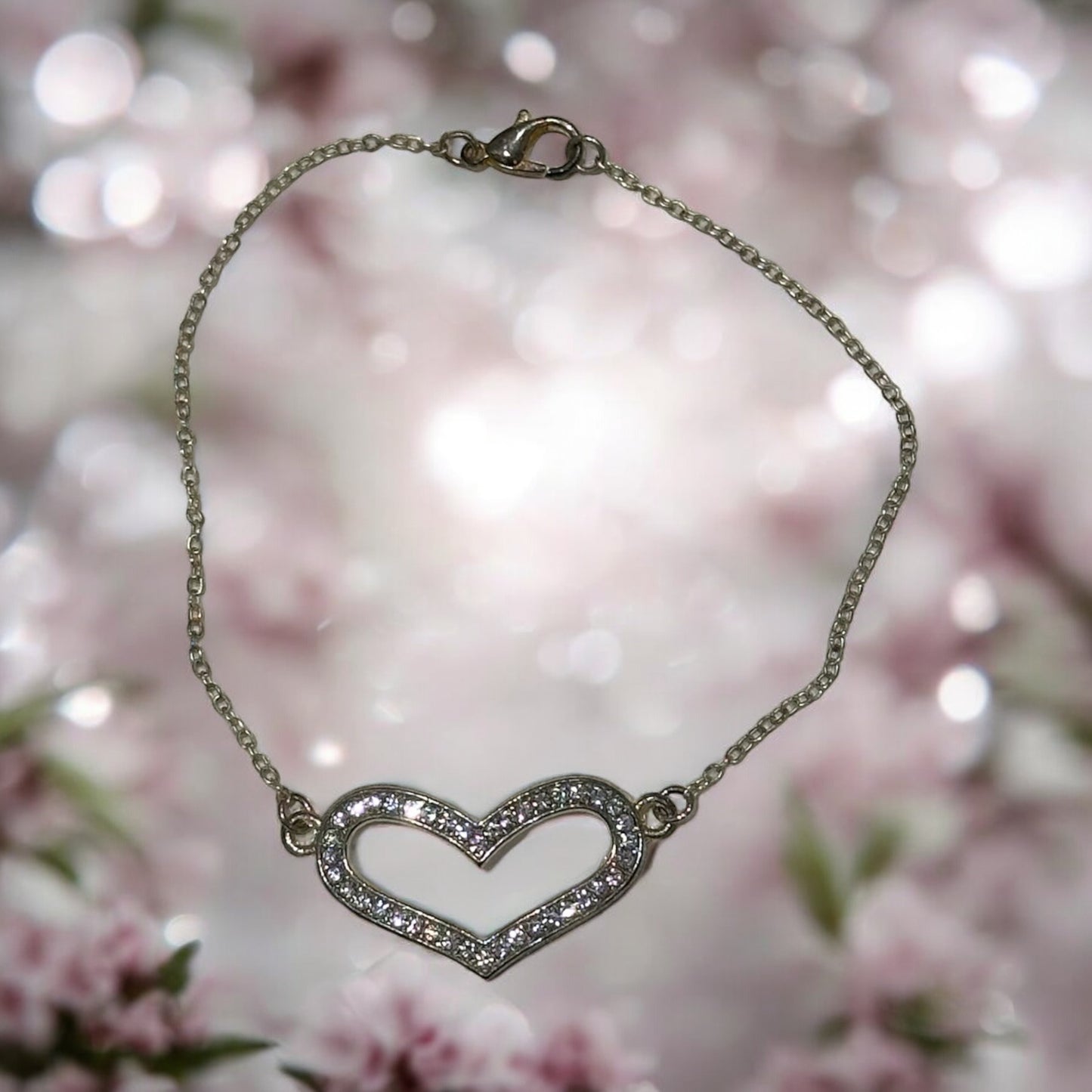 Crystal Heart Anklet