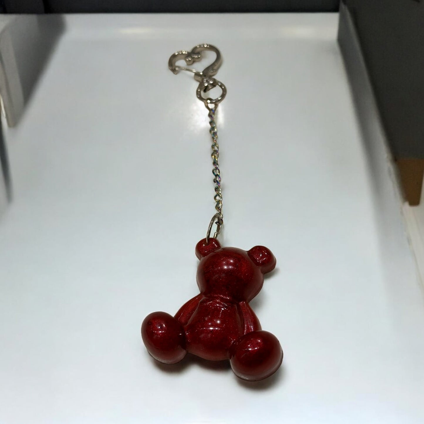 House Teddy Bear Keychain