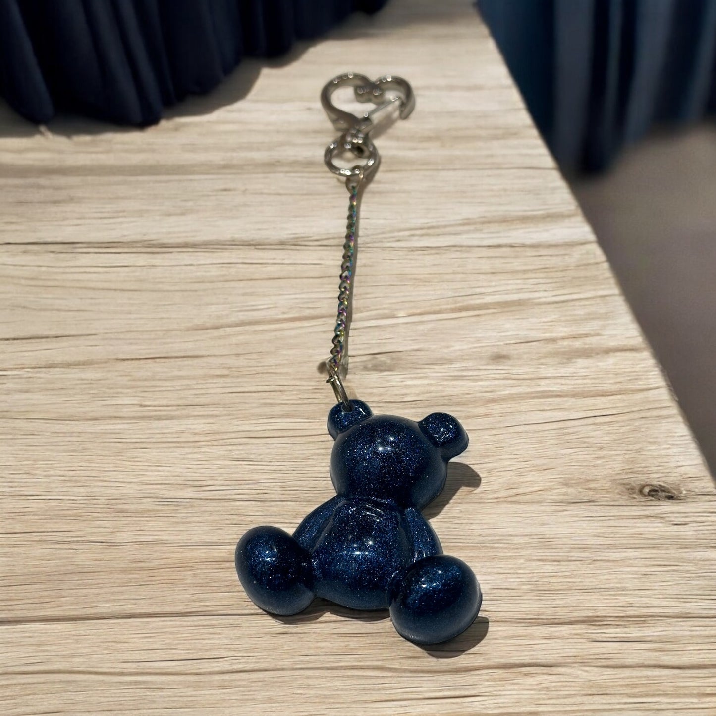 House Teddy Bear Keychain