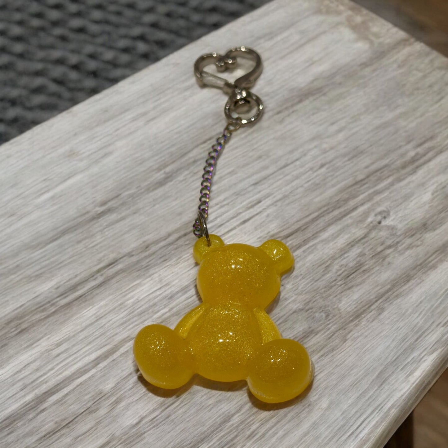 House Teddy Bear Keychain