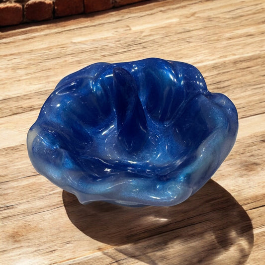 Rose Ring Holder Blue