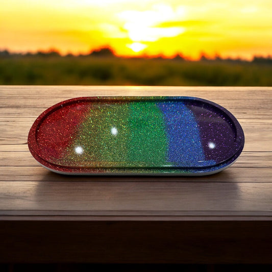 Rainbow Large Oval Dish