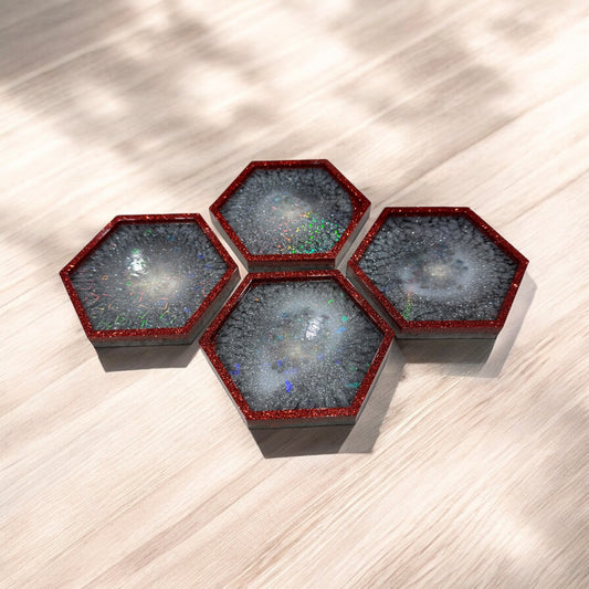 Hexagon coasters