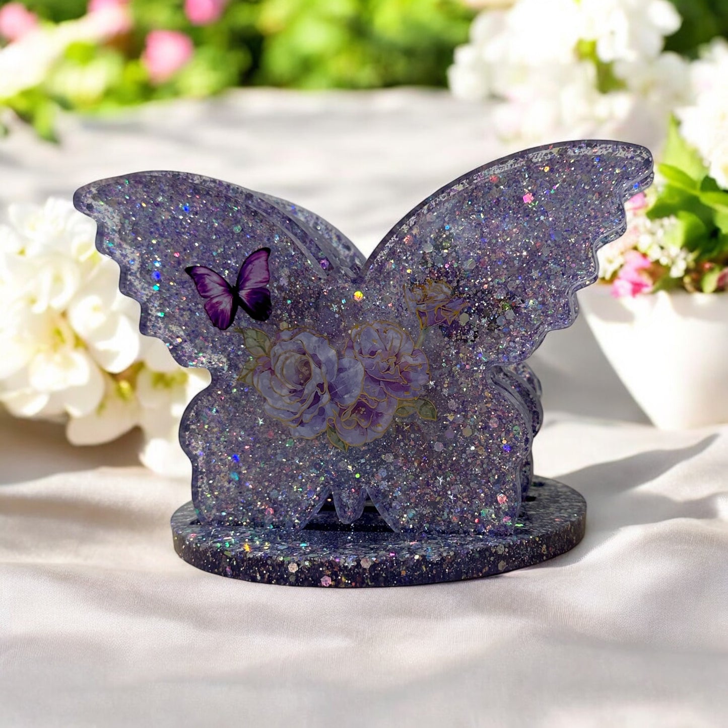 Butterfly Purple Coaster Set