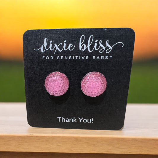 Druzy pink Earrings