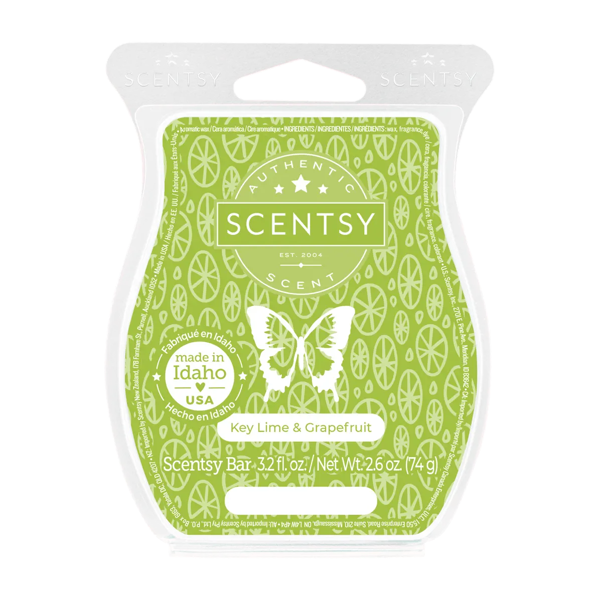 Scentsy Bar Key Lime & Grapefruit