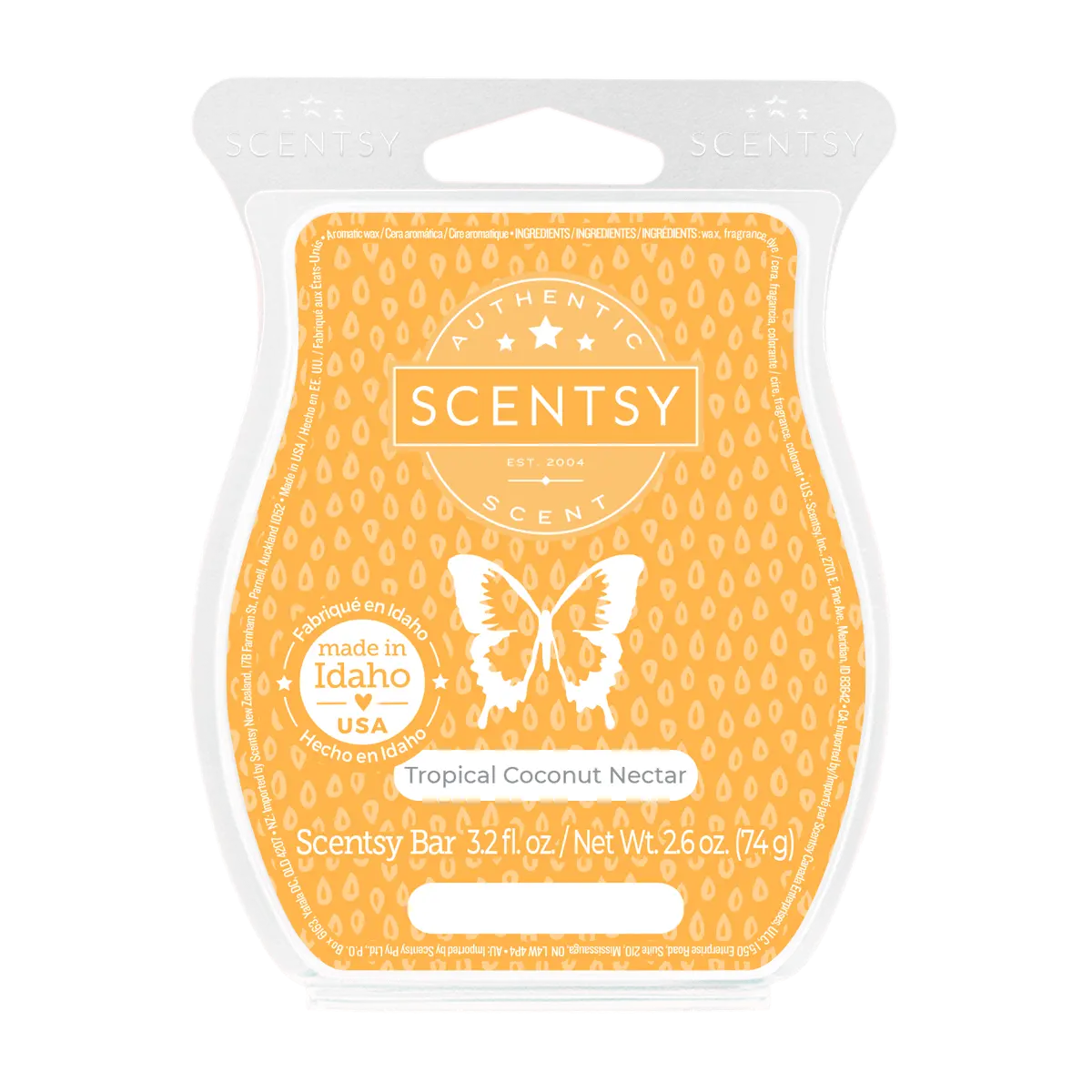 Scentsy Bar Tropical Coconut Nectar