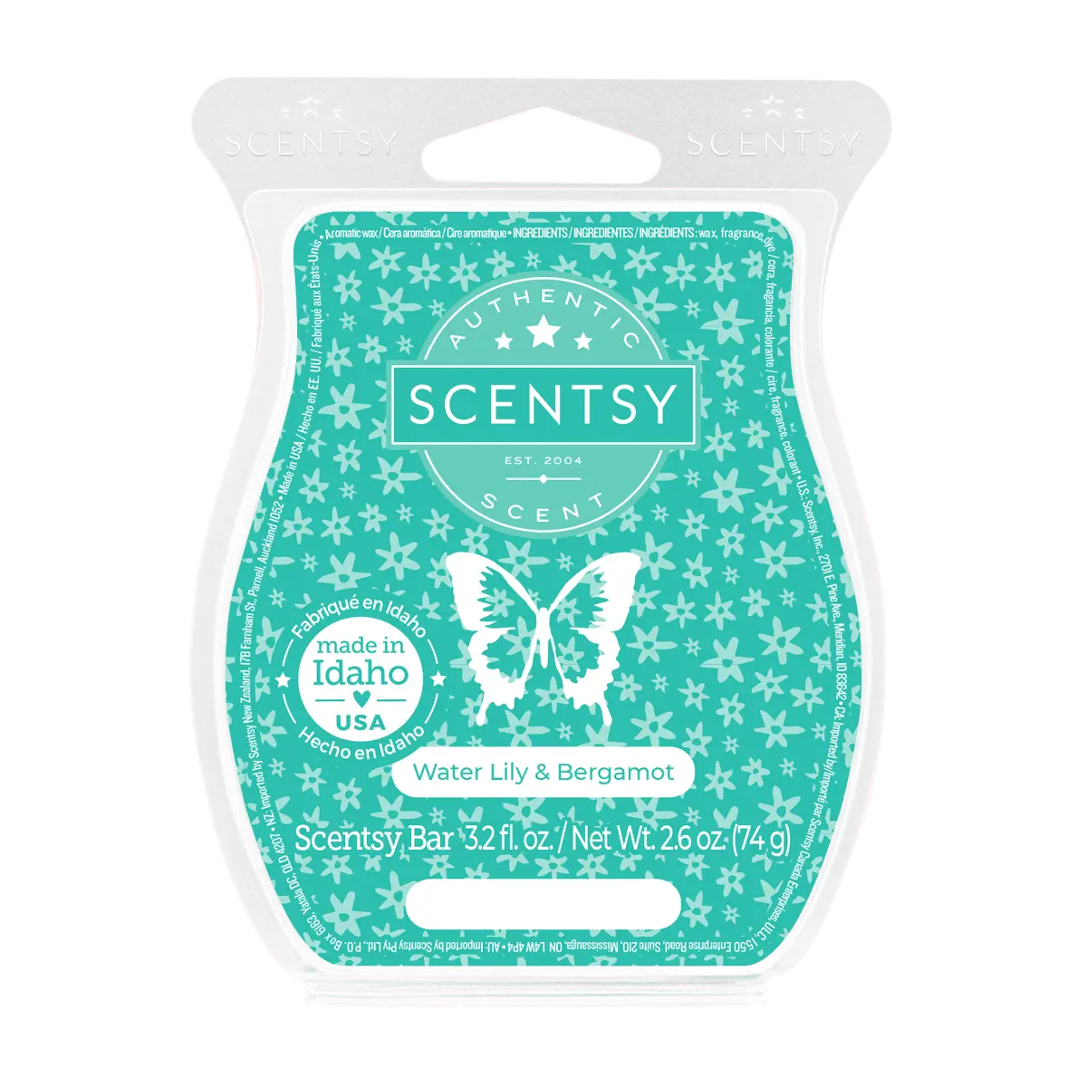 Scentsy Bar Water Lily & Bergamot